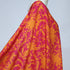 EXCLUSIVE 90% Linen 10% Silk – 'Floral Hero' | Magenta & Persimmon Orange